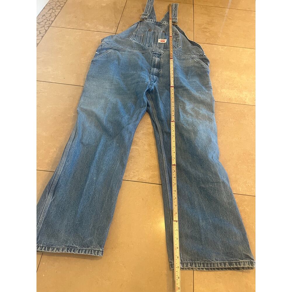 Round House Blue Jean Overalls Men 46x30 USA Western Chore Barn Cowboy Work - Picture 7 of 10